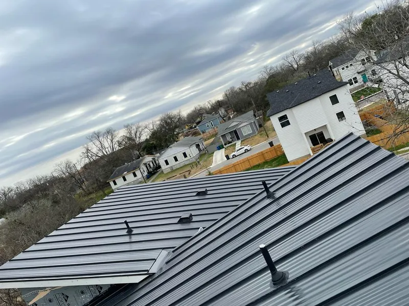 Standing seam metal roof panels with vents for Skylight Repair in Moyock
